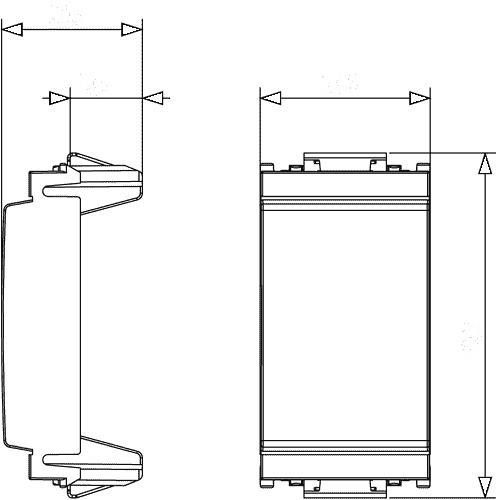 Copriforo Idea liscio 1 modulo