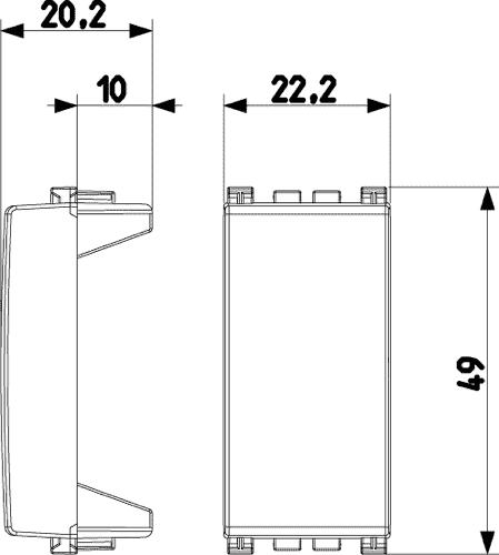 Copriforo Arké 1 modulo