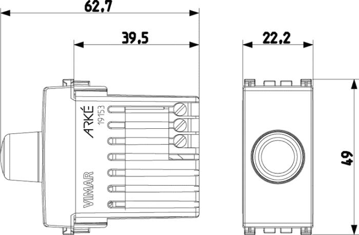 Varialuce deviatore 220V 500W Arké