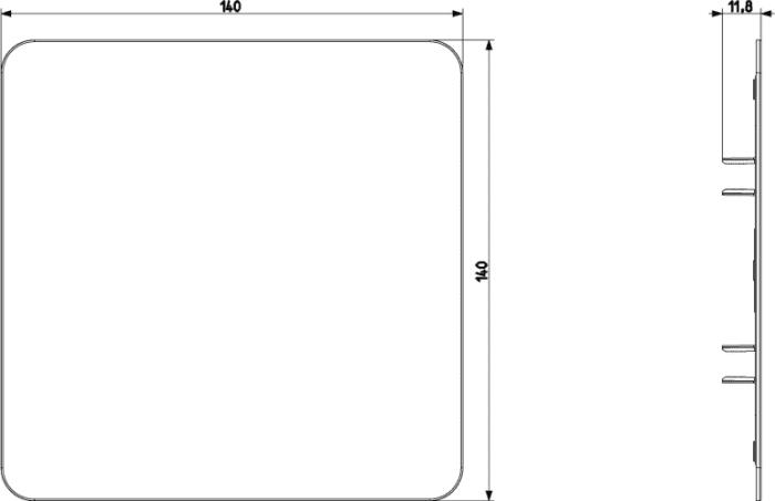 Coperchio filo muro 8 moduli e antimalta