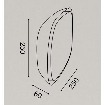 Applique a Led da esterno Quadrata Moderna Antracite