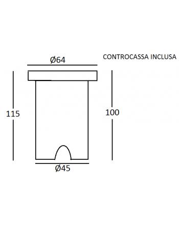 Faretto da Esterno da Incasso Quadrato a Led