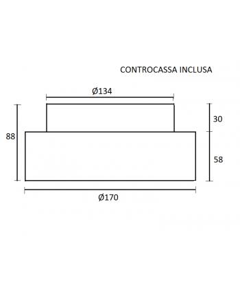 Faretto da Esterno da Incasso Quadrato GX53