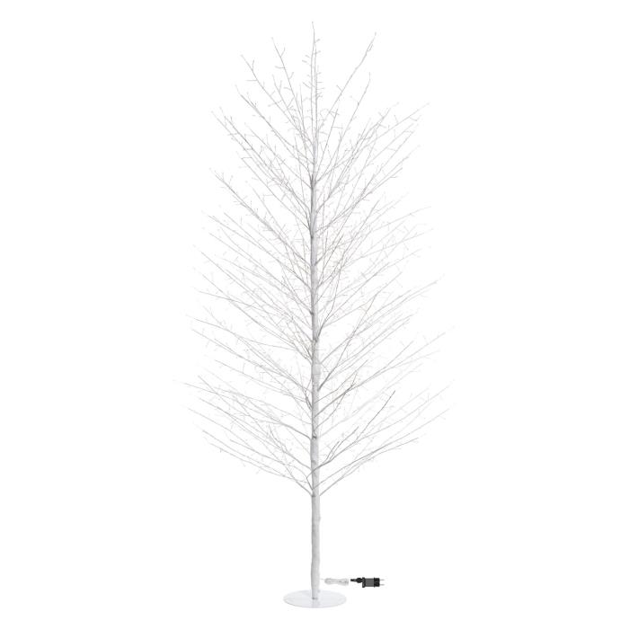 Albero bianco luminoso da esterno 1560 Led con flash - Tiglio