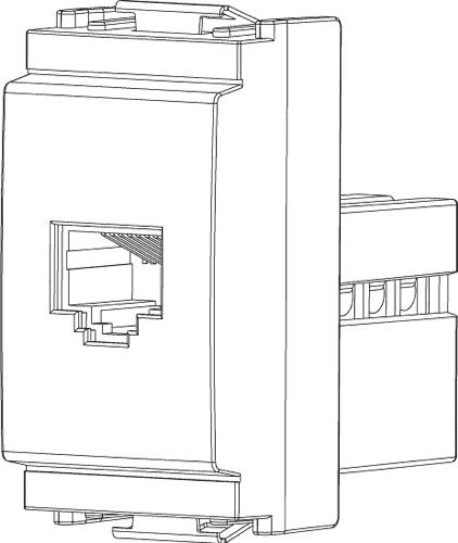 Presa ethernet RJ45 8 pin Idea