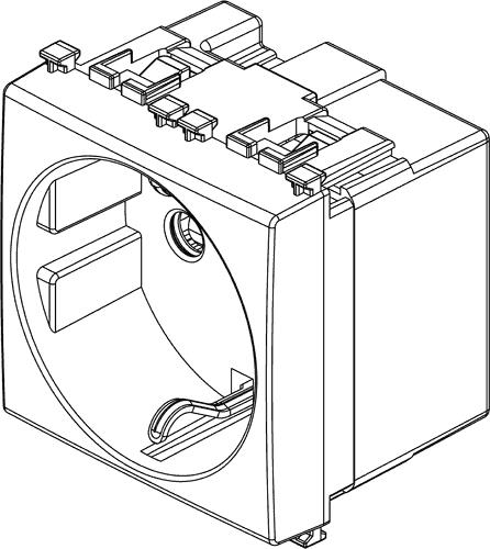 Presa schuko tedesca 16A Arké