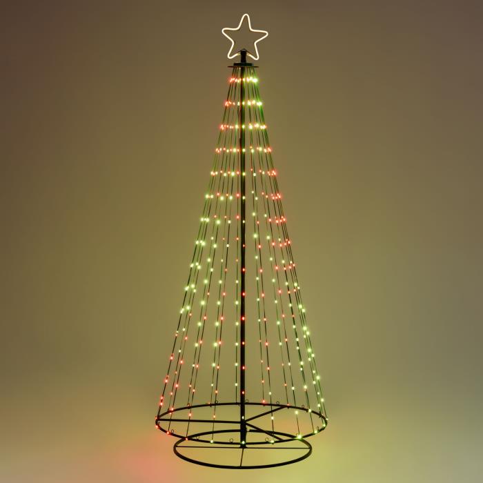 Albero di Natale stilizzato luminoso 304 MaxiLed - RGB