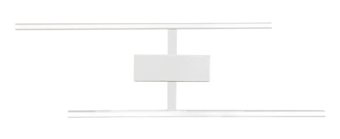 Plafoniera a Led  asimmetrica in metallo bianco - Elegance