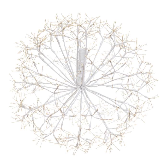 Ramo luminoso a sfera bianco 912 Led con flash - Bianco Caldo
