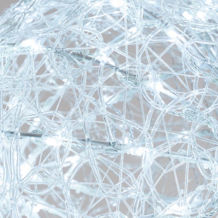 Sfera di neve luminosa in acrilico morbido da esterno 3D 140 Led - Bianco Freddo