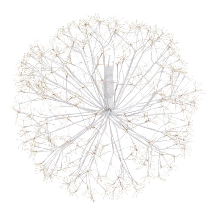 Ramo luminoso a sfera bianco 2500 Led con flash - Bianco Caldo