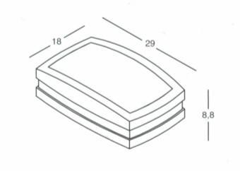 Applique da esterno Rettangolare Moderna Antracite