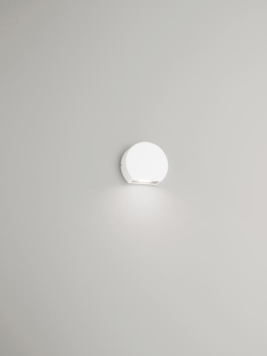 Applique segnapasso a Led da esterno Tondo Bianco - 5W