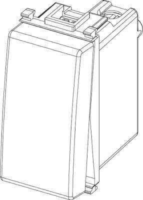 Interruttore 10A Plana 1 modulo