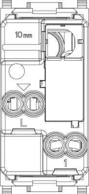 Interruttore 10A Plana 1 modulo