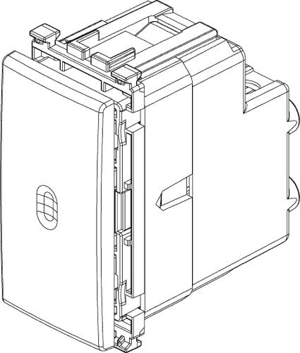 Invertitore assiale illuminabile Arké 1 modulo