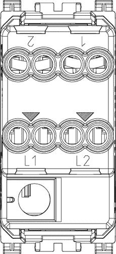 Invertitore assiale illuminabile Arké 1 modulo