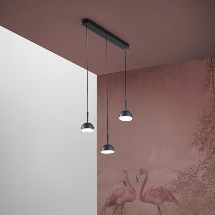 Sospensione led 3 luci Jingle bianca