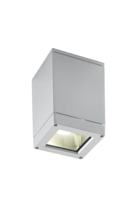 Plafoniera da esterno a cubo da soffitto grigio - Kubik