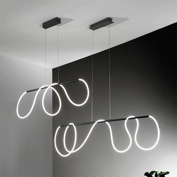 Sospensione moderna Led Line bianco