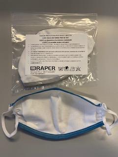 Mascherina lavabile con tasca per filtro - Draper