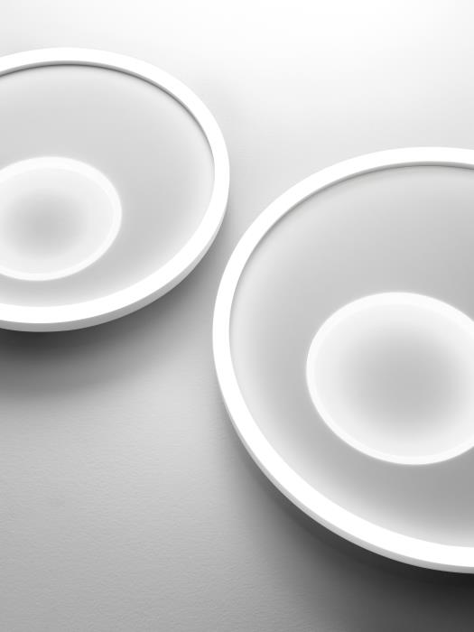 Plafoniera moderna a Led ad anelli concentrici bianco luce naturale - Melania