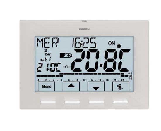 Cronotermostato con display da parete settimanale - Perry