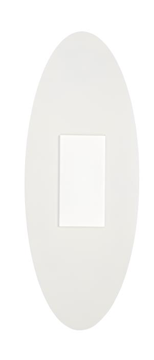 Plafoniera a Led ovale con diffusore centrale antracite - Pixart