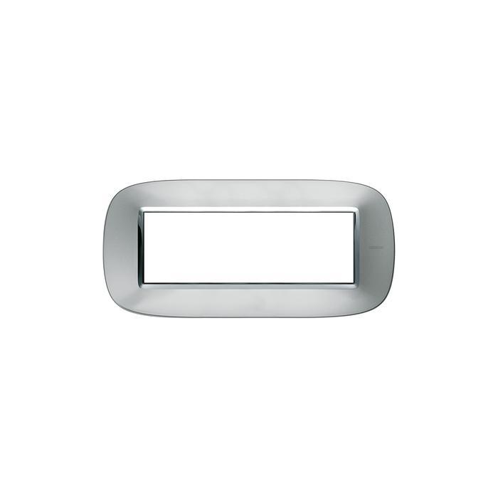 Placca Axolute 6 moduli alluminio