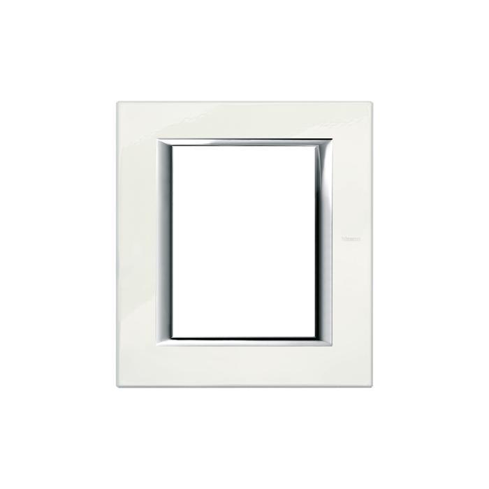 Placca Axolute 3 + 3 moduli bianco Limoges