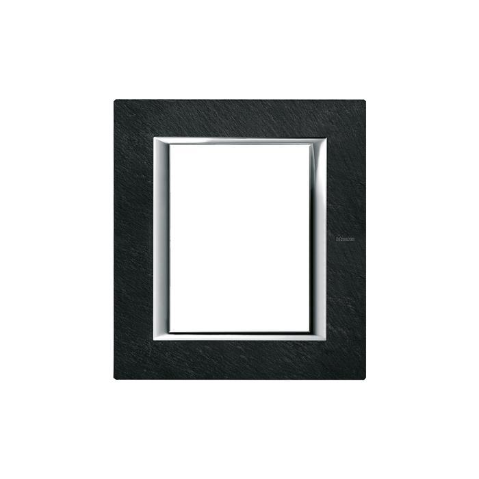 Placca Axolute 3 + 3 moduli pietra Ardesia