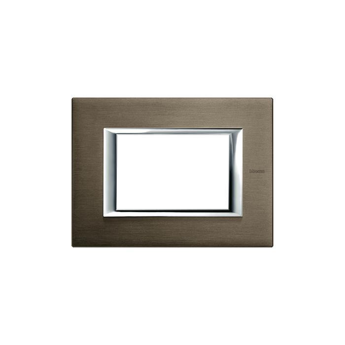 Placca Axolute 3 moduli bronzo 