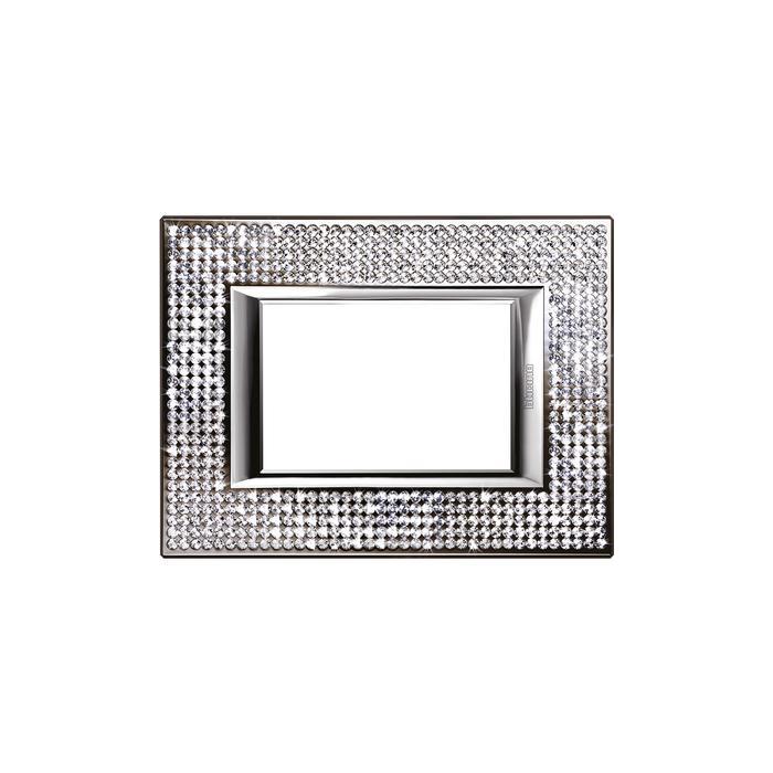 Placca Axolute 3 moduli Swarovski Elements Crystal