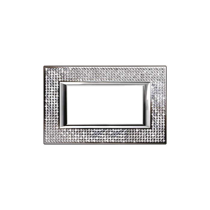 Placca Axolute 4 moduli Swarovski Elements Crystal