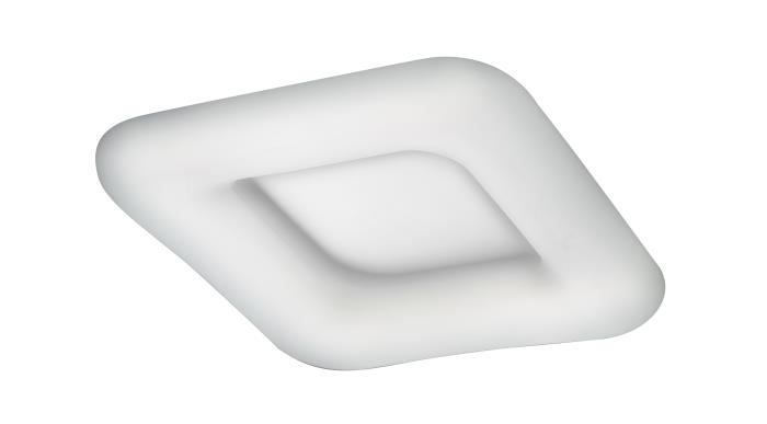 Plafoniera a ciambella quadrata a Led dimmerabile bianco - Polo