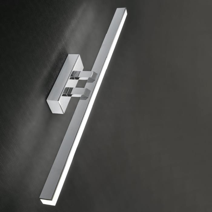 Lampada da parete led Ruler cromo