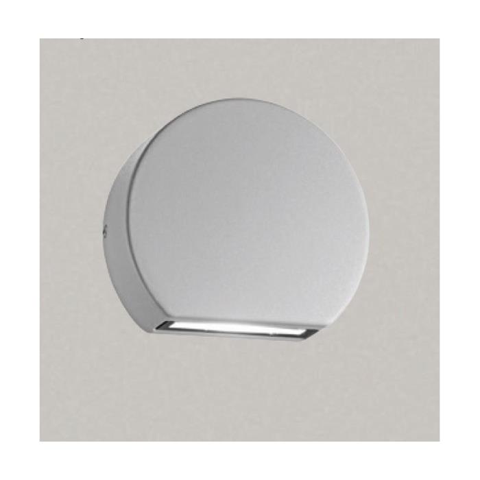 Applique segnapasso a Led da esterno Tondo Grigio - 3W