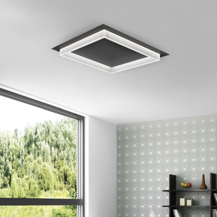 Plafoniera led Square bianca