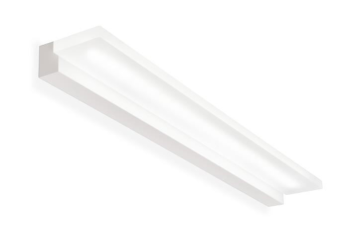 Applique a Led con mono emissione in metallo bianco - Step