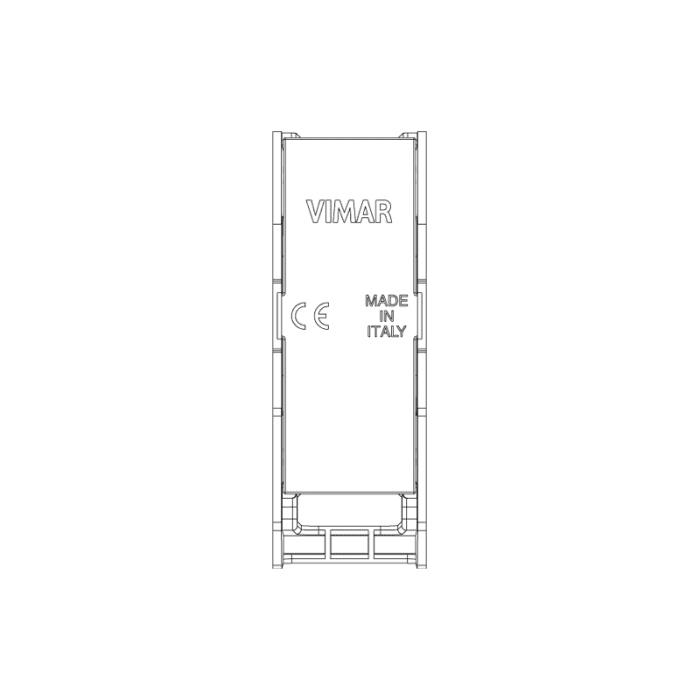 Supporto 1 modulo per installazione su guida DIN (60715 TH35) 