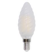 Lampadina a Led E14 a tortiglione satinata - 4,5W