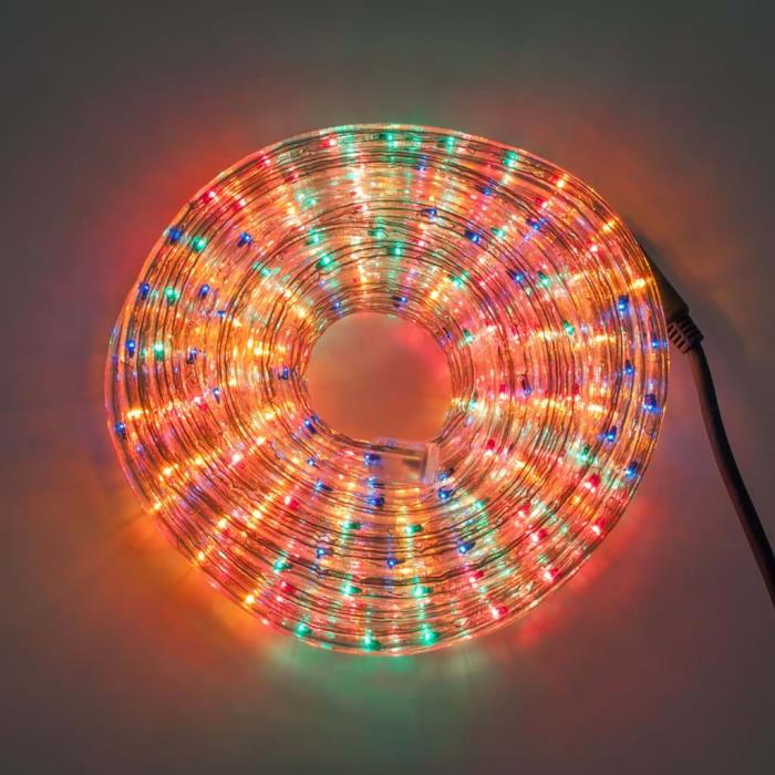 Tubo Led luminoso natalizio Multicolor con Flash 8 metri