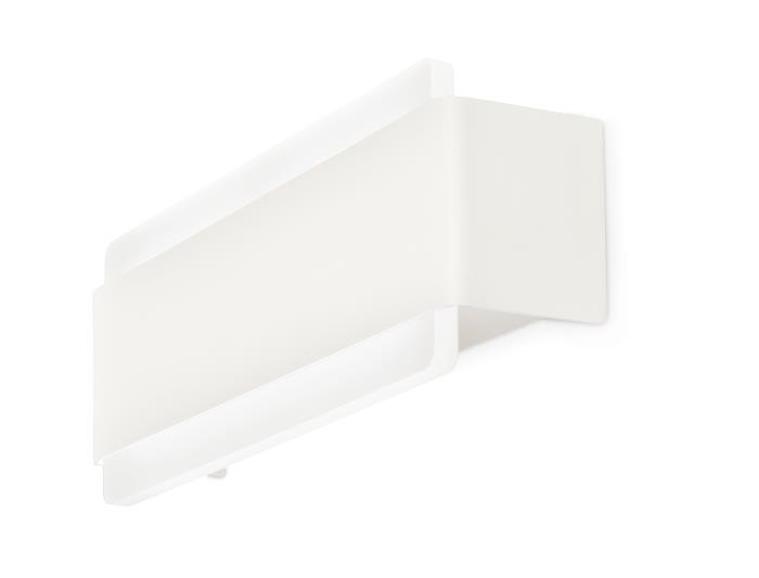 Applique a Led moderna con mono emissione in metallo bianco - Venere