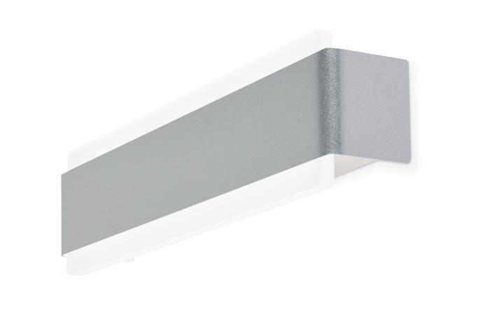 Applique a Led moderna con mono emissione in metallo grigio perla - Venere