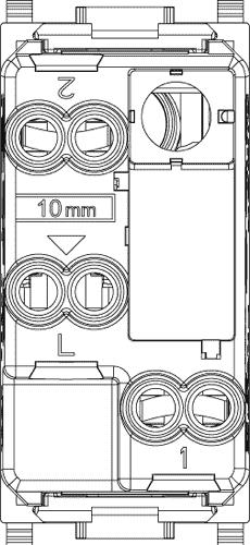 Deviatore Plana antibatterico 1 modulo