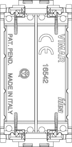 Copriforo Idea liscio 1 modulo