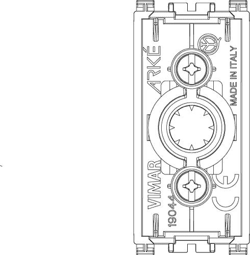 Copriforo Arké con serracavo 1 modulo