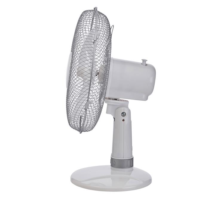 Ventilatore da tavolo 3 pale Ø 40cm - bianco e argento