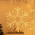 Cristallo di Neve luminoso ø100cm da esterno prolungabile 2D - Bianco Caldo