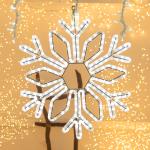 Cristallo di Neve luminoso ø60cm da esterno prolungabile 2D - Bianco Freddo